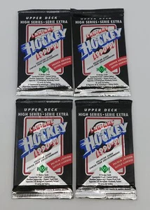 (4) Confezioni Sigillate - 1990-91 Upper Deck NHL Hockey FRANCESE Numero Alto - Mai Aperto - Foto 1 di 1