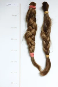 Capelli/capelli vergini europei veri tagliati, fini, biondi leggeri, 10-12"", min 100 g - Foto 1 di 3