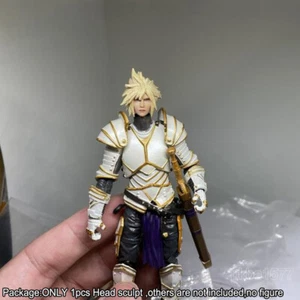 Premium 1/18 Cloud Strife Head Sculpt Cartoon Man Soldier Head For 3.75" Figure - Picture 1 of 4