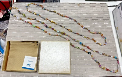 JTV Multicolor Cultured Freshwater Pearl Endless Strand Necklace Set of 2 - Image 1 of 3