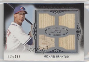 2011 Topps Marquee Gametime Mementos Quad Relics /199 Michael Brantley #GMQR-34