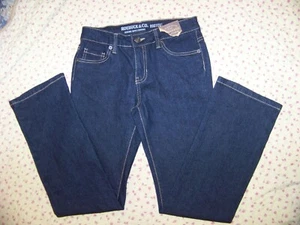 Girls Roebuck & Co. Bootcut Stretch Denim Jeans - Size 12 - New with Tags - Picture 1 of 7
