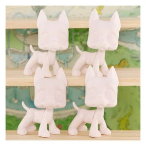 LPS Gran Danés Moldes Blancos 4 piezas Base Blanca Diseñada por Tú Personas Hágalo Usted Mismo - Imagen 1 de 5