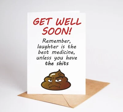 Funny Get Well Soon Card After Operation Hospital Stay BC596 - Image 1 of 3