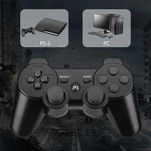 2 Stück Wireless Bluetooth Double-Shock-Controller Gamepad für PS3 PlayStation - Bild 1 von 9