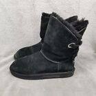 Koolaburra By Ugg Shoes Womens Size 7 Remley Black Sheepskin Shearling Boots