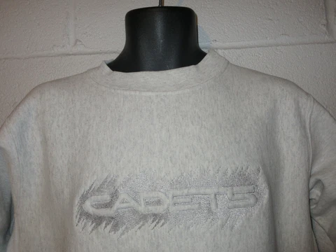 Vintage 80s 90s Reverse Weave Heather Gray ARMY Cadets Sweatshirt Large Cover