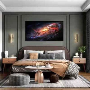 Canvas Poster The Milky Way Galaxy Painting Canvas Wall Art Artwork WallPainting - Bild 1 von 4