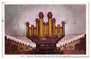 Mormonen Tabernakel Chor und Orgel Salt Lake City Utah Postkarte - Bild 1 von 2