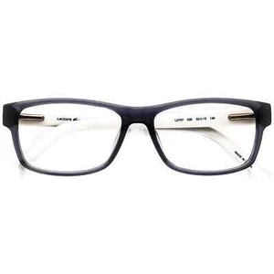 LACOSTE L2707 035 SMOKEY GRAY/BLACK ON WHITE AUTHENTIC EYEGLASSES 53-15-145 - Picture 1 of 7