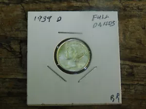 1939D Mercury Dime "UNC" bande complete non in circolazione - Foto 1 di 5