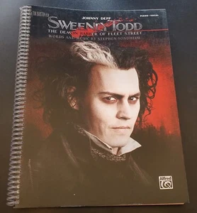 Sweeny Todd Johnny Depp Movie Score Piano Vocal Sheet Music Songbook - Picture 1 of 6