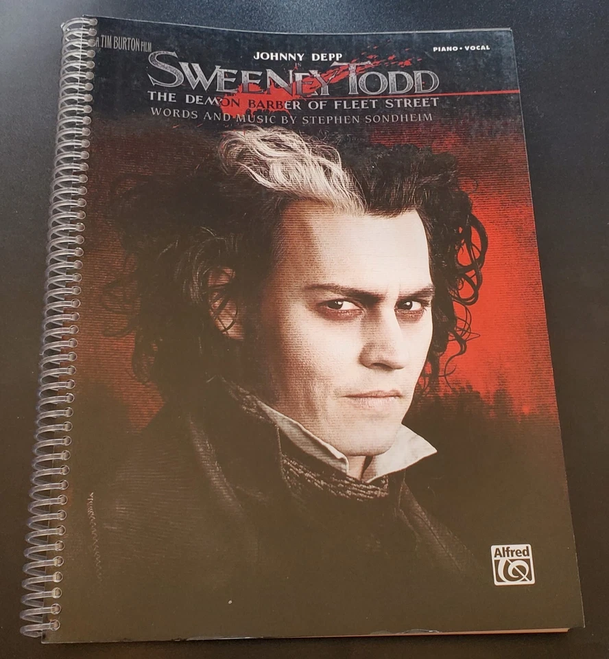 Sweeny Todd Johnny Depp Movie Score Piano Vocal Sheet Music Songbook - Image 1 of 4