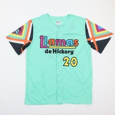 Hickory Crawdads Llamas De Hickory Jersey Minor League Baseball #20 size L EUC