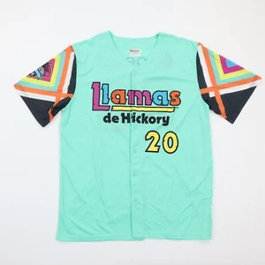 Maglia Hickory Crawdads Llamas De Hickory Minor League Baseball #20 taglia L usata in ottime condizioni - Foto 1 di 7