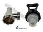 UNIVERSAL 3/4" HOT WATER BOILER FULL COMPLETE TAP CHROME / BLACK TYPE