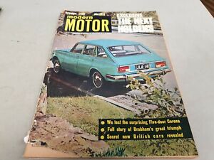 Oct 1966 MODERN MOTOR Mag CORONA FASTBACK Mazda 1000 ISUZU BELLETT