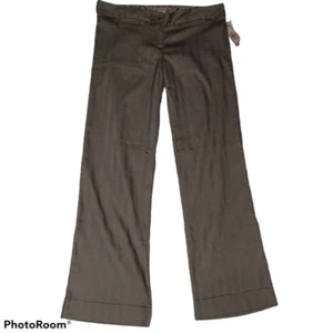6 Degrees Womens Dress Career Pants Brown Herringbone Pockets Stretch 13 New - Picture 1 of 6