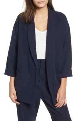 Chaqueta Blazer AG Adriano Goldschmied Nueva Con Etiquetas Maura Grande Azul Marino Talla XS/S Foto 1 de 4