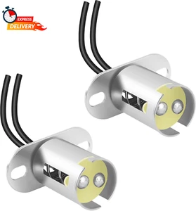 2PCS 1157 Bulb Socket,Bay15D Car Light Bulb Socket Adapter with 2 Wire Connector - Picture 1 of 12