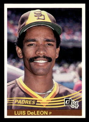 Luis DeLeon 1984 Donruss  Card #162 San Diego Padres - Image 1 of 2