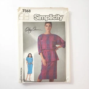 Simplicity 7368 Womens Shirt Dress Tunic Skirt Capris Sewing Pattern Size 16 - Picture 1 of 5