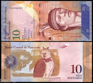 VENEZUELA 10 Bolivares 2007 Pick 90a SC / UNC - Bild 1 von 1