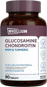 Glucosamine Chondroitin, 1500 mg Glucosamine HCl, Ultra Strength, Supports Joint - Picture 1 of 5