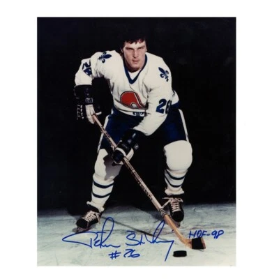 PETER STASTNY Signed Quebec Nordiques 8 x 10 Photo W/ HOF 98 - 70621 - Image 1 of 2