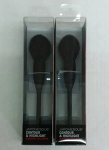 2 Pack Japonesque Beauty Contour Highlight Kumadori Collection Face Makeup Brush - Picture 1 of 1