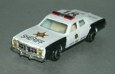 1/64 Scale 1970's Dodge Monaco Highway Patrol Sheriff Police Car - Yatming 1031 - Image 1 of 4