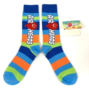 new AIRHEADS CANDY SOCKS air heads funny retro striped ADULT CREW OSFM men/women - Picture 1 of 6