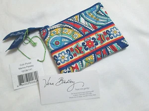 Vera Bradley MARINA PAISLEY Monedero Estuche Cosmético para TOTE Mochila BOLSO NUEVO CON ETIQUETAS - Imagen 1 de 4