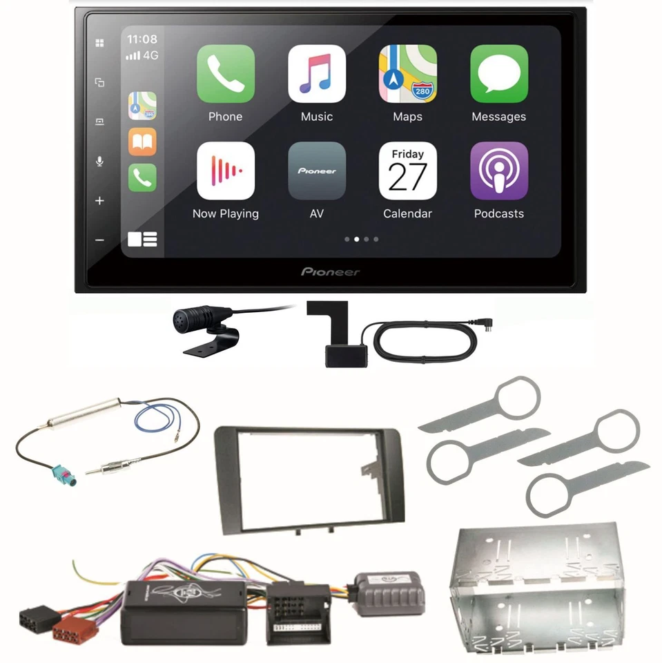 Pioneer SPH-DA250DAB Bluetooth USB Digitalradio Einbauset für Audi A3 8P 8PA - Bild 1 von 1