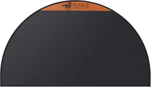 Fireproof Fireplace Mat 24×42Inch Half round Hearth Rug Protects Floors from Spa - Picture 1 of 12