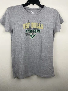 NWT USF BULLS Women's Size XL Gray T-Shirt Gold Knights NCAA Florida Brand New - Picture 1 of 8