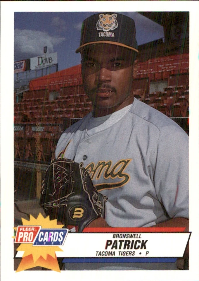 Bronswell Patrick 1993 Fleer ProCards #3027 RC Tacoma Tigers *AutographDen* - Image 1 of 2