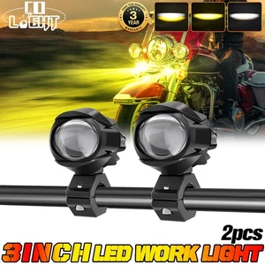 2PCS LED Driving Work Light Bar Spot Pods Off Road Driving Fog Lamp Yellow White - Picture 1 of 16