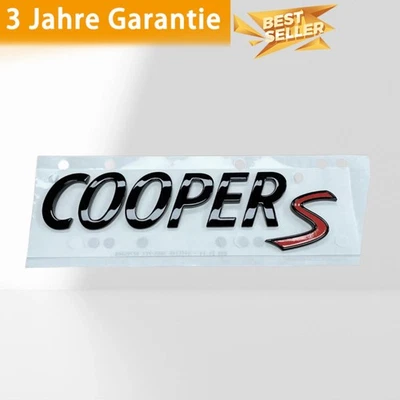Distintivo scritta portellone nero lucido per MINI Cooper S F54 F55 F56 - Immagine 1 di 4