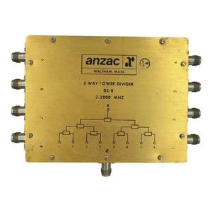 DS-8 Anzac Power Splitter Combiner 8 Way TNC(f) 2-2000Mhz - Picture 1 of 1