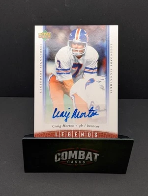 2006 UD Legends - Craig Morton #14 Legendary Signatures (AU) - Image 1 of 4