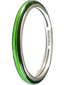 Anello Pandora Argento Sterling Me Impilabile con Smalto Laser Blu 199655C03 58 - Foto 1 di 11