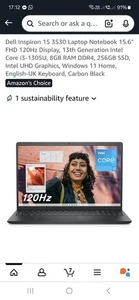 NEW SEALED Dell Inspiron 15 3530 Laptop 8GB 256GB, Intel Core i3 13th Gen 15.6" - Picture 1 of 7