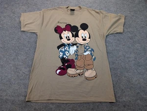 Camisa DE COLECCIÓN Disney Mickey Minnie Para Hombres Mediana Florida Doble Cara Hecha en EE. UU. 90s - Imagen 1 de 6