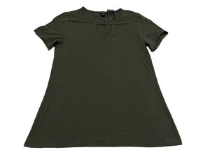 Damen Torrid Kurzarm Shirt dunkelgrün Größe 1 neu mit Etikett - Bild 1 von 6