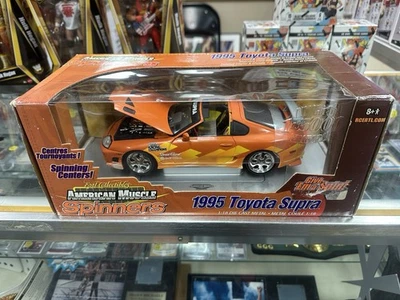 1995 Toyota Supra 1 из 5000 ТЮНЕР СПИННЕРЫ ERTL АМЕРИКАНСКИЕ МЫШЦЫ 33714 1/18 - Изображение 1 из 4