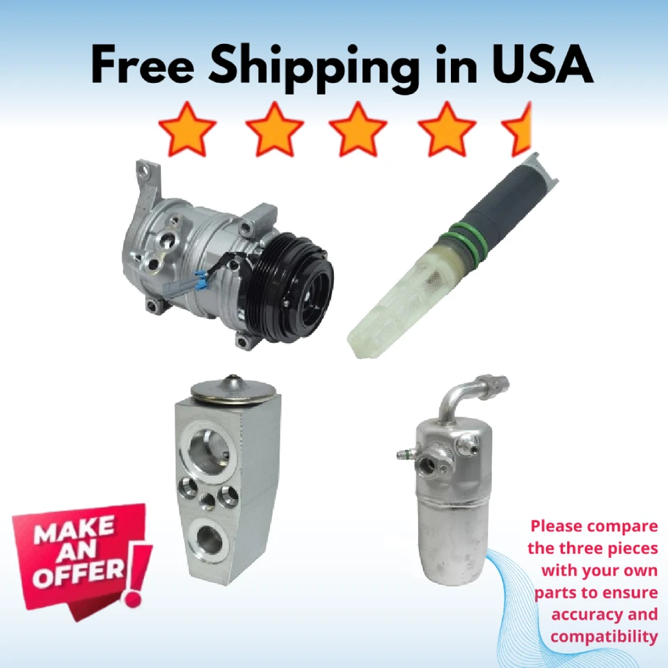 Kit Compressor A/C Fit Cadillac Escalade ESV 2007-2009 - Image 1 of 1