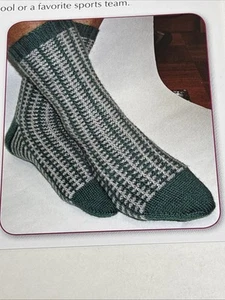 Handsome Devil Socks Adult Size Knitting Pattern Cards Pages - Picture 1 of 3