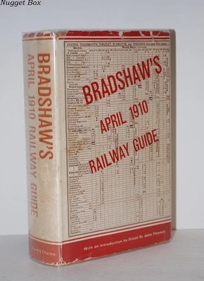 Bradshaw's April 1910 Railway Guide - Hardback David & Charles 1968 - Image 1 of 4