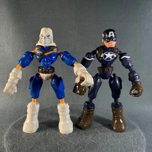 Marvel Bend And Flex Captain America & Taskmaster Figure Lot 2019 Hasbro - Picture 1 of 14